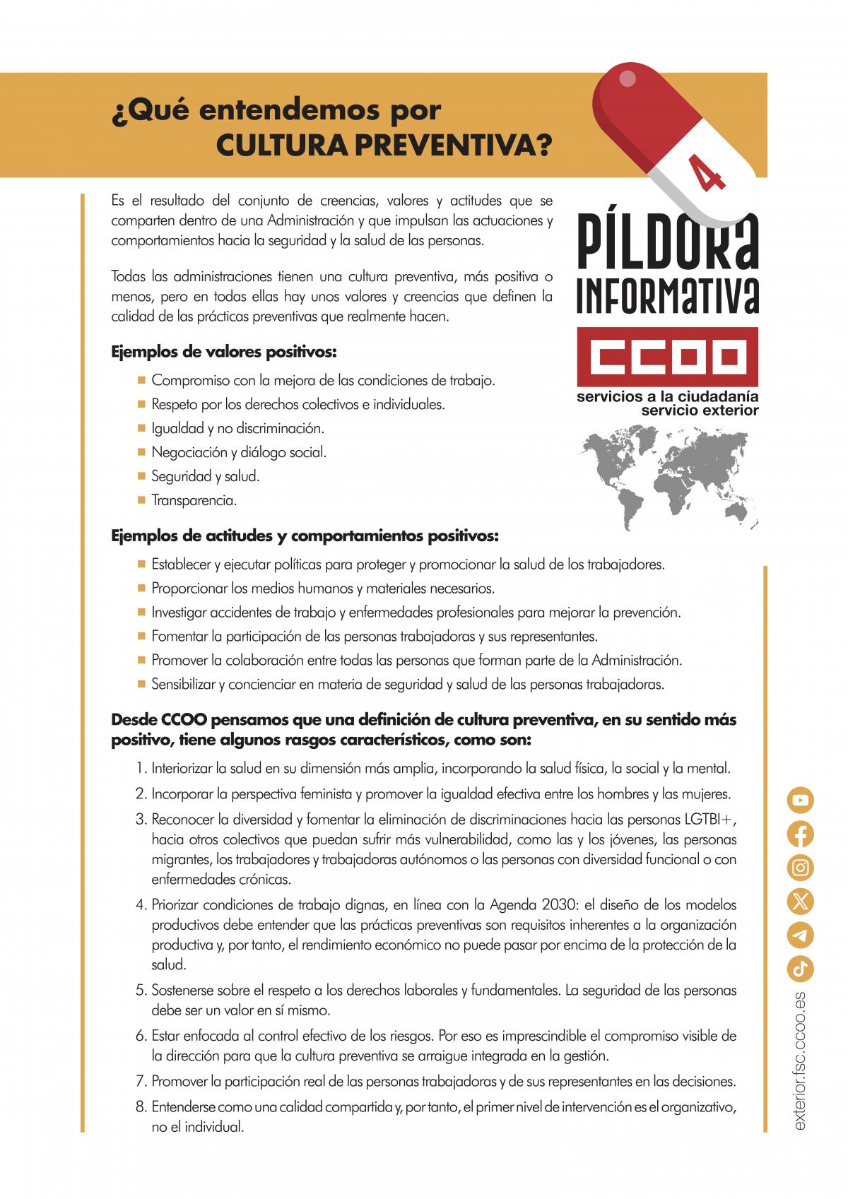 PÍLDORA 4_Salud Laboral - Servicio Exterior I