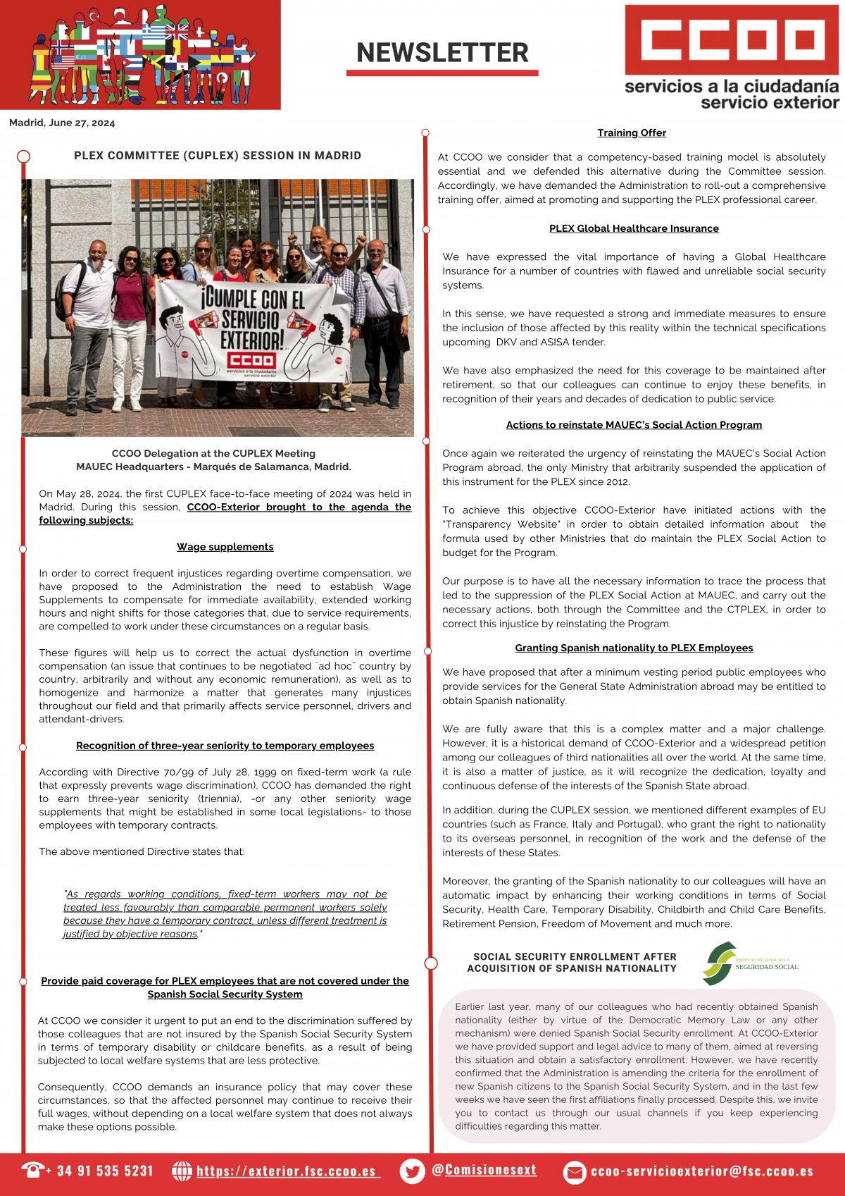 Boletn CCOO-Exterior - Junio 2024 (I)